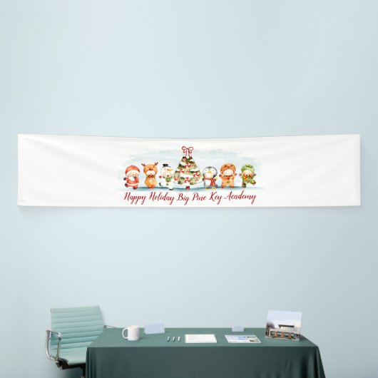 Santa en Friends Holiday Banner (Beurs)