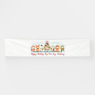 Santa en Friends Holiday Banner