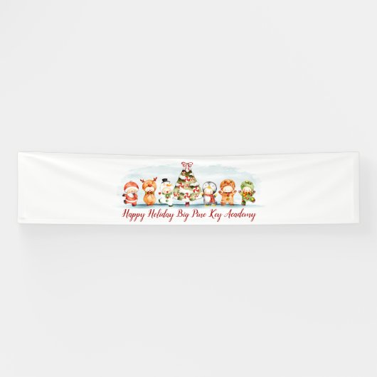 Santa en Friends Holiday Banner (Horizontaal)