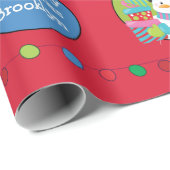 Santa en Friends personaliseren Cadeaupapier (Rol Hoek)