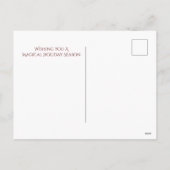 Santa en hart Volle Maan Strand Vrolijke Kerstmis Feestdagenkaart (Achterkant)