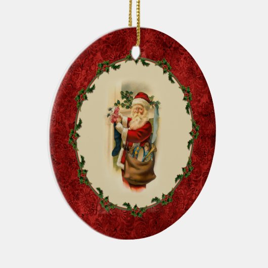  Santa en Kousen Ornament (Rechts)