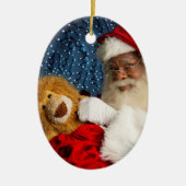 Santa en Leo de Leeuw Keramisch Ornament (Voorkant)
