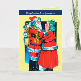 Santa en Mrs Claus Card voor uw speciale liefde Feestdagen Kaart
