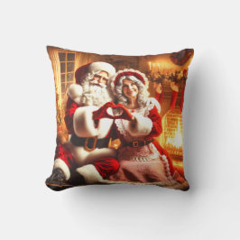 Santa en Mrs Claus Kussen