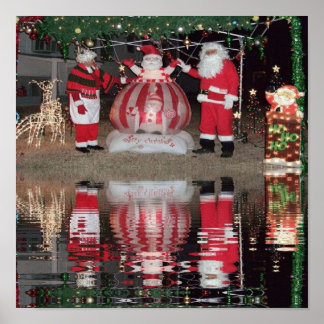 Santa en Mrs Claus Poster