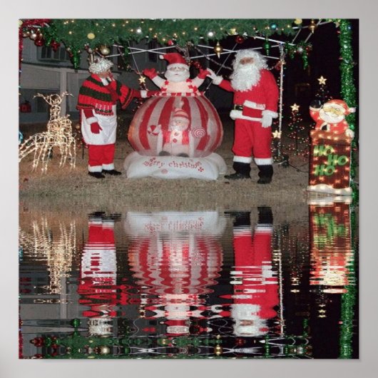 Santa en Mrs Claus Poster (Voorkant)