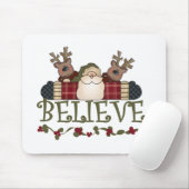 Santa en Reindeer Believe Muismat (Met muis)