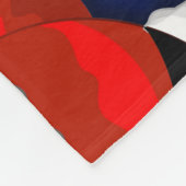 Santa en Reindeer Merry Christmass Happy Cartoon Fleece Deken (Hoek)