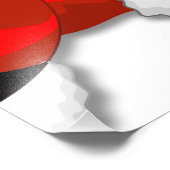 Santa en Reindeer Merry Christmass Happy Cartoon Foto Afdruk (Hoek)