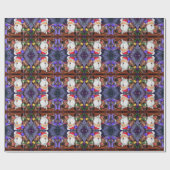 Santa en Reinders Grappig Kerstinpakpapier Cadeaupapier (Vlak)