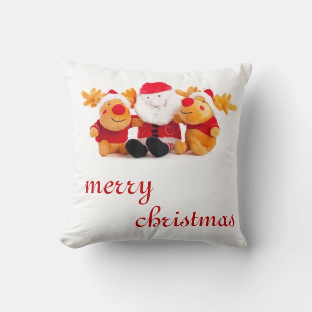 Santa en Reinders Kussen (Voorkant)