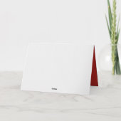 Santa en rendier feestdagen kaart (Achterkant)