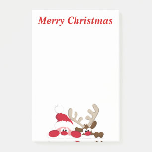 Santa en rendier post-it® notes