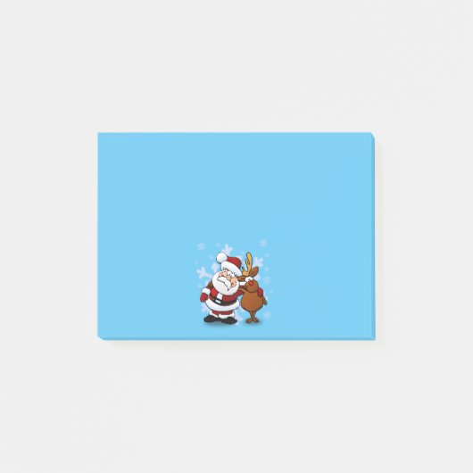 Santa en rendier post-it® notes (Voorkant)