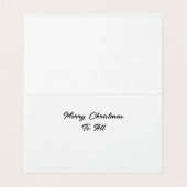 Santa en rendieren maken peperkoek huis kaart (Binnenkant ongevouwen)