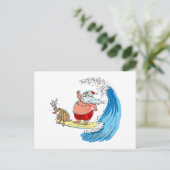 saNtA en RuDoLf Feestdagenkaart (Staand voorkant)