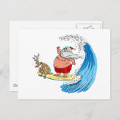 saNtA en RuDoLf Feestdagenkaart (Voorkant / Achterkant)