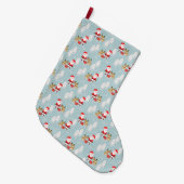 Santa en Rudolph Grote Kerstsok (Voorkant (Hangend))