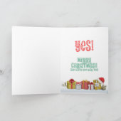 Santa en Rudolph is het nog Kerstmis? Feestdagen Kaart (Binnen)