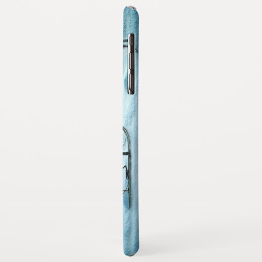 Santa en Rudolph met Sled Case-Mate iPhone Case (Achterkant/links)