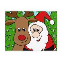 Santa en Rudolph selfie