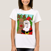 Santa en Rudolph selfie