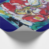 SANTA EN SAX, CHRISTMAS PARTIJ CADEAUPAPIER (Hoek)