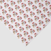 Santa en Sheltie Tissuepapier (Detail)