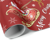 Santa- en Slaappapier. Reds Cadeaupapier (Rol Hoek)