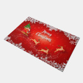 Santa en Sleigh Deurmat (Schuin)