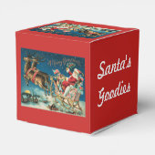 Santa en Sleigh Goodies Box Bedankdoosjes (Achterkant)