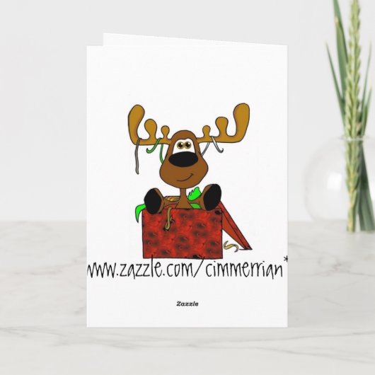 Santa en Smooshy Feestdagen Kaart (Achterkant)