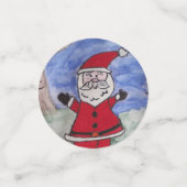 Santa- en Sneeuwtafel-Confetti Confetti (Kleine voorkant)