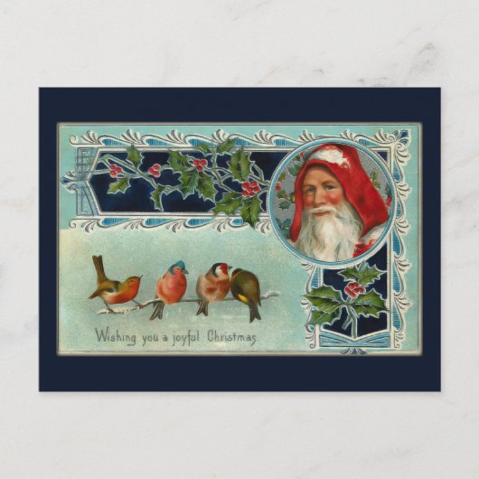  Santa en Snowbirds Briefkaart (Voorkant)