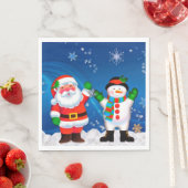Santa en Snowman Servet (Insitu)