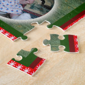 Santa en Snowman voegen je foto toe Legpuzzel (Zijkant)