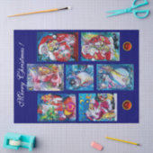 SANTA EN SNOWMEN CHRISTMAS PARTIJ TISSUEPAPIER (Craft)