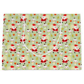 Santa en Snowmen Groot Cadeauzakje (Voorkant)
