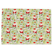 Santa en Snowmen Groot Cadeauzakje (Achterkant)