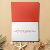 Santa en Surfboard Retro Surfing Beach Kerstmis Feestdagen Kaart