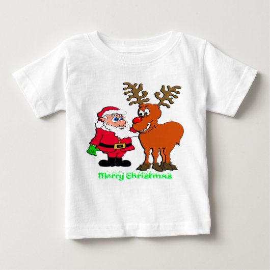 Santa en T-shirts en cadeautjes (Voorkant)