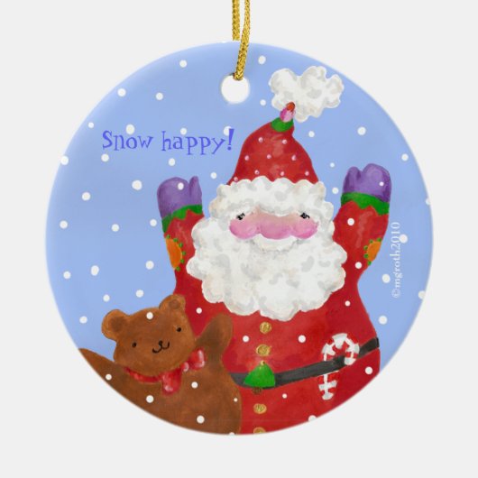 santa en teddy ornament (Voorkant)