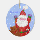 santa en teddy ornament (Links)
