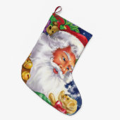 Santa en Teddybeer Grote Kerstsok (Voorkant (Hangend))