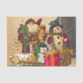 SANTA EN VRIENDEN TISSUEPAPIER (Voorkant)