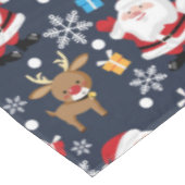 Santa en zijn favoriete rendierpatroon tafelkleed (Gekanteld)