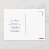 Santa en zijn Flying Rendier Christmas-Bedankt Briefkaart (Achterkant)