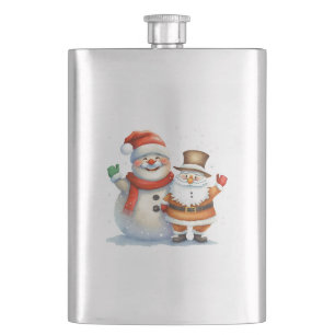 Santa en zijn Frosty Buddy Flacon
