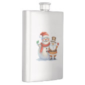 Santa en zijn Frosty Buddy Flacon (Rechts)